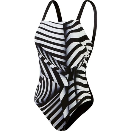 Dames zwempak uit 1 stuk Speedo Square Neck Print