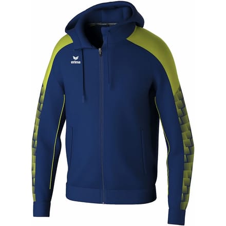 Erima Evo Star Trainingsjack Met Capuchon Kinderen - Marine / Lime | Maat: 128