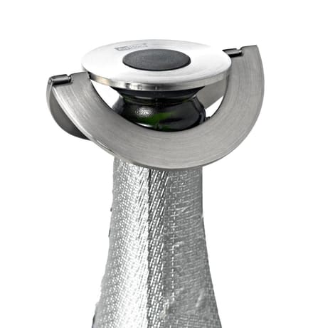 AdHoc Champ Champagne Stopper – Wijnstopper voor Champagne – Luchtdicht – RVS & Siliconen