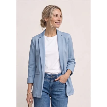Blazer in een lang en open model