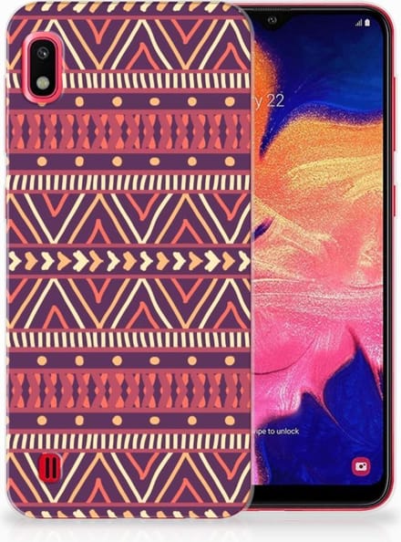 Samsung Galaxy A10 TPU bumper Aztec Paars