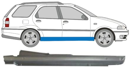 Volledige dorpel voor Fiat Palio Weekend 1997-2001 / Rechts