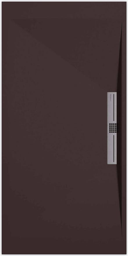 Sanifun douchebak Stone Side Chocolate Smooth 1400 x 700 S