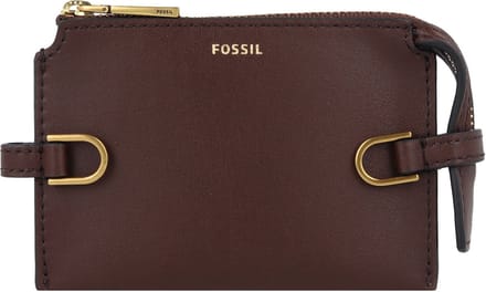 FOSSIL Kaarthoes Kier Card Case Espresso Donkerbruin