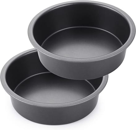 Set van 2 Ronde Bakvormen 20 cm met Anti-aanbaklaag en Brede Grepen