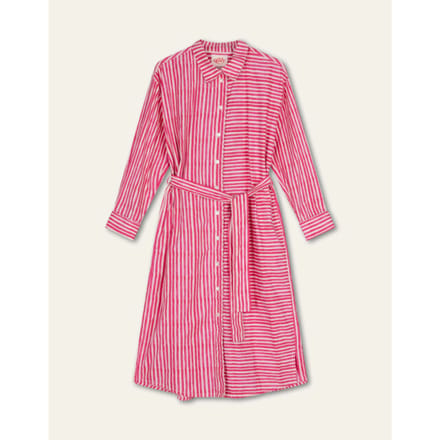 Oilily Dierama Stripe Jurk- maat42 Raspberry Sorbet