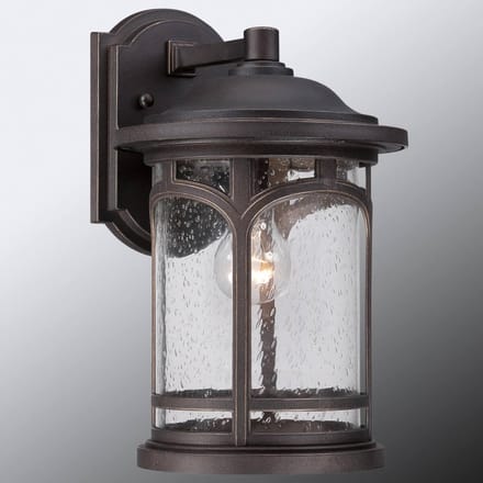 Quoizel LED Wand Buitenlamp Marblehead | 1X E27 Max 60W | IP44 | Dimbaar | Palladian Bronze