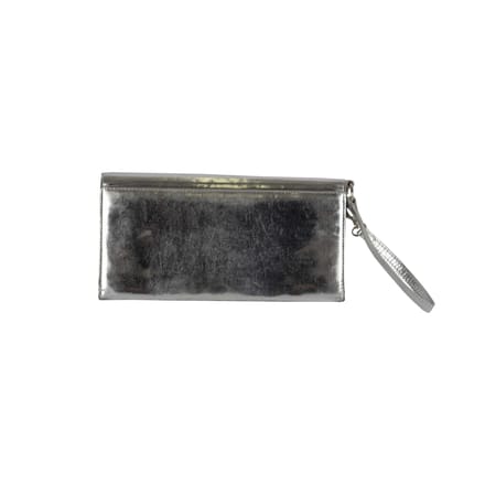 Christian Dior Metallic Zilveren Pochette - '00s