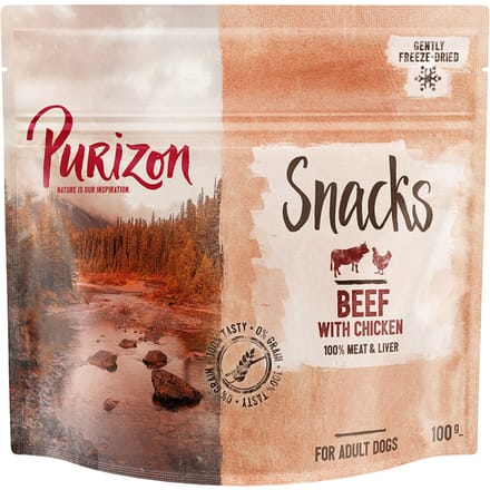 Purizon Single Meat Adult Lam met Erwten en Hopbloemen Bestel ook snacks: 100 g Purizon Snack Rund & Kip