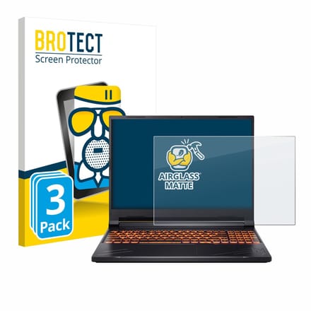 BROTECT - Screenprotector voor Acer Nitro V 16 - Folie Beschermfolie Beschermglas matte 3 Stuks