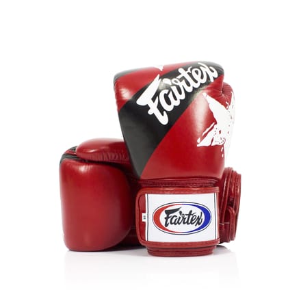 Fairtex BGV1 Serie - Bokshandschoenen - Premium Leer - Camo Rood - 10oz
