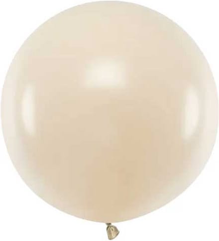 Partydeco - Ballonnen latex - ivoor 60 cm (per stuk)