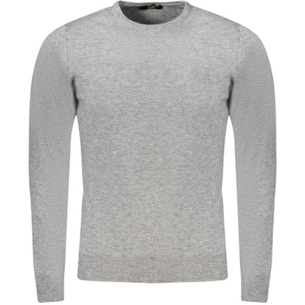 Cavalli Class Grijs Viscose Herenpullover