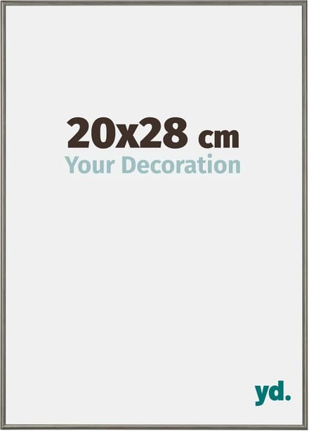 Your Decoration - Fotolijst 20x28 cm - Aluminium - Mercury Structuur - New York