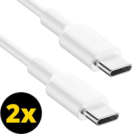 ThunderGold 2x USB C kabel 60W - USB C naar USB C - USB-C kabels - USB C kabel naar USB C - Oplaadkabel USB C - USBC kabel - Universeel - 1 Meter