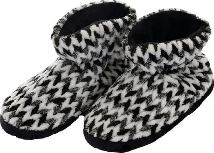 Fleece sloffen zigzag Pastunette - Zwart - Maat - 38/39