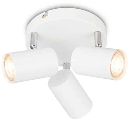 BRILONER Supo – Opbouwspot – plafondlamp – wit – zwenkbaar – GU10 fitting – Ø16 x 12 cm – max. 9W