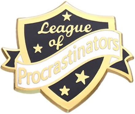 Pin Broche - enamel pin - kledingspeld - Procrastinators