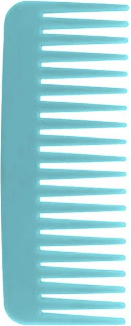 Cabantis Brede Kam 20 Tanden - Styling Tool - Wide Tooth Comb - Kapper Kam - Haar Accessoire - Blauw