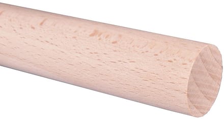 Ronde Houten Staven Beuk 1 Meter Lengte Leverbaar in Verschillende Diameters