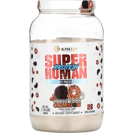 Supermenselijk Eiwit, Anabole Koekjesbotsing, Kokoskaramel Koekjes, 988G (2,18 pond)