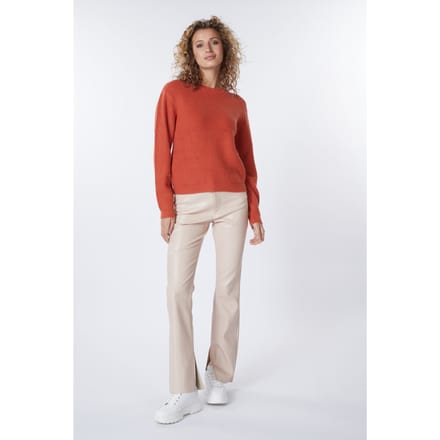 EsQualo Trousers Flared Split Pu Biscuit Taglia: 40 | Pantaloni da completo Outlet | Donna