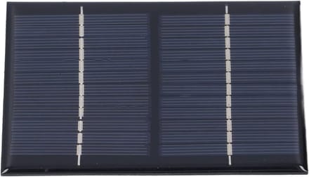 Zonnepaneel Module - Mini Zonnecel - Doe-het-zelf Projecten - 12V 15W Vermogen - 14x10x1 cm - Zwart