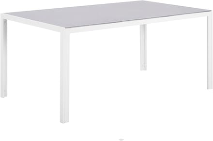 CATANIA - Tuintafel - Lichtgrijs - 160 x 91 cm - Veiligheidsglas