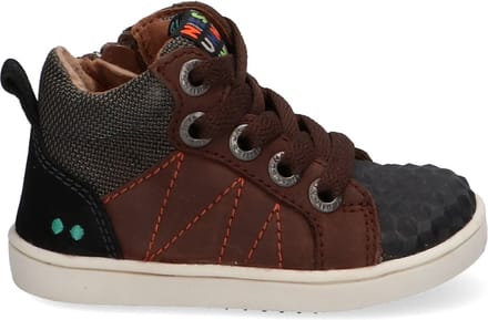 Pol Pit Hoge Sneakers Jongens Bruin