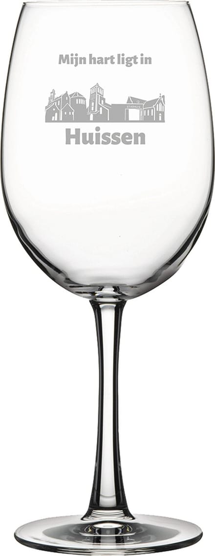 Gegraveerde Rode wijnglas 46cl Huissen