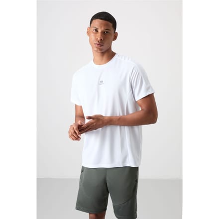Heren Effen Crew Neck Korte Mouwen T-Shirt