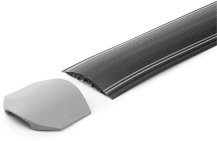 Bachmann Kabelgoot Serpa B9 - Flexibel rubber geschikt voor 3 kabels, donkergrijs