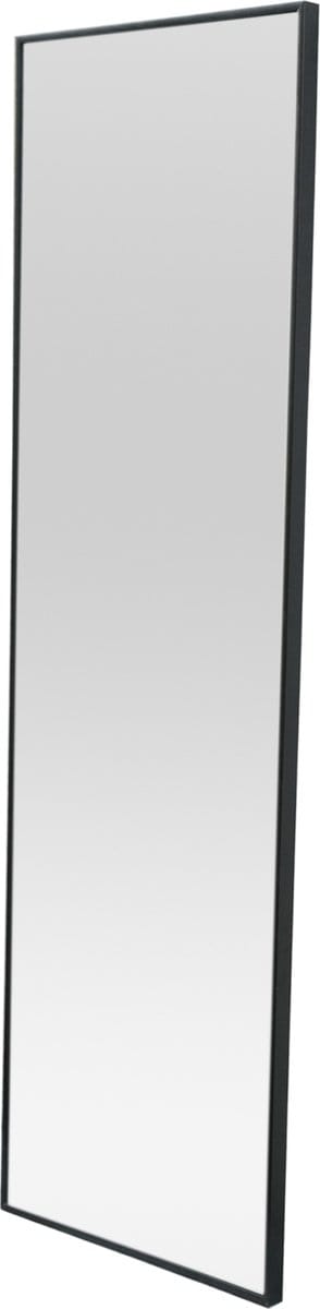 Passpiegel Lesina hangend 120x37x2 cm zwart [en.casa]