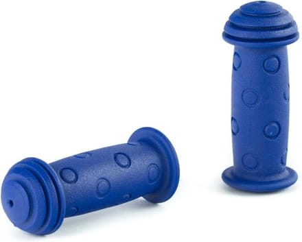 Widek Kinderfiets handvatten - extra breed - hondenpootjes - blauw - 100 mm - set van 2