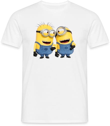 Minions Phil En Stuart Grappig T-Shirt Heren