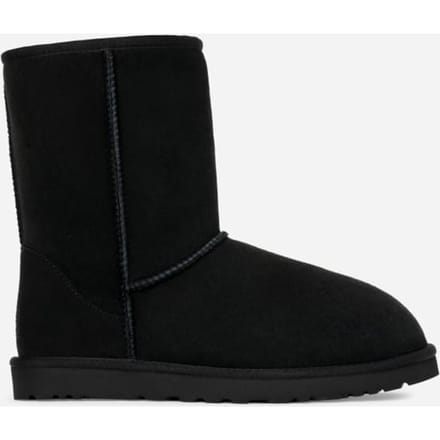 UGG® Classic Short for Men in Black, Size 9, Twinface/Polyester/Wool