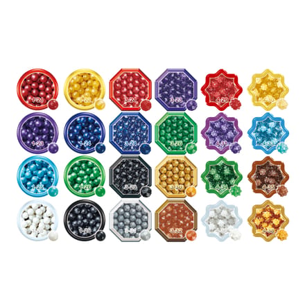 Aquabeads navulling Glans parel pakket- 2000 parels in 24 kleuren