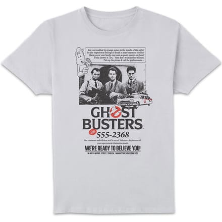 Ghostbusters Vintage Advert Unisex T-Shirt - White - 3XL