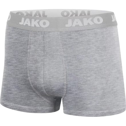 Jako Basic - 2-Pack Boxershort Functioneel Heren - Grijs Gemeleerd | Maat: S