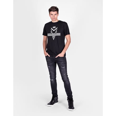 Les Hommes T-shirt Darts Mannen zwart