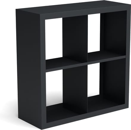 Beltza zwarte houtopslag onderverdeling 4 vakken 1000x385x1000 mm
