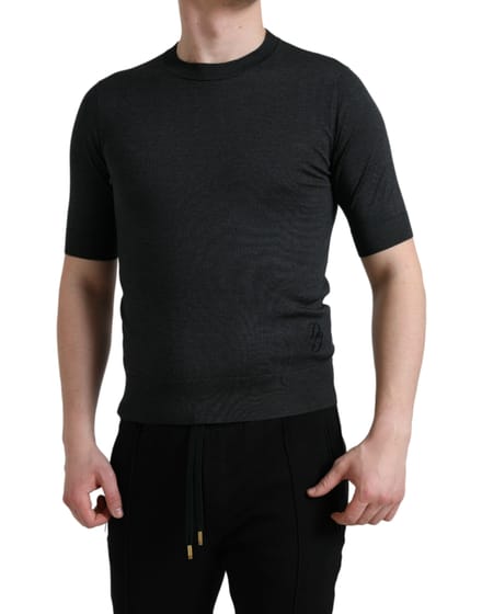 Crew Neck Gebreid T-shirt Tsh84602