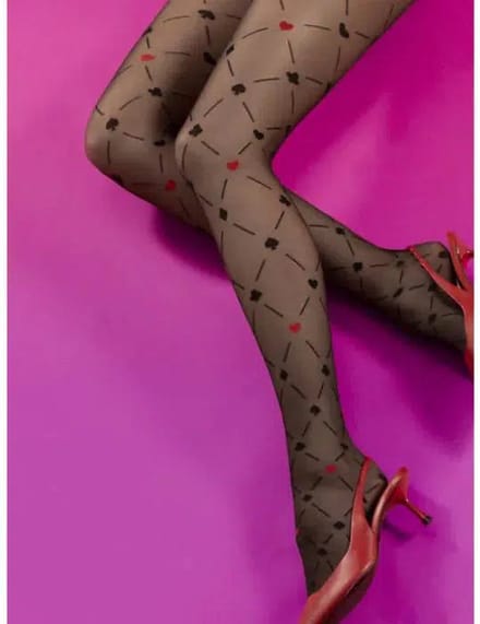 Fiore - Poker - Panty - 15 denier - Zwart L