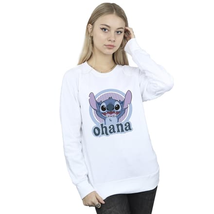 Disney Dames/Dames Lilo And Stitch Ohana Cirkel Sweatshirt (Wit)