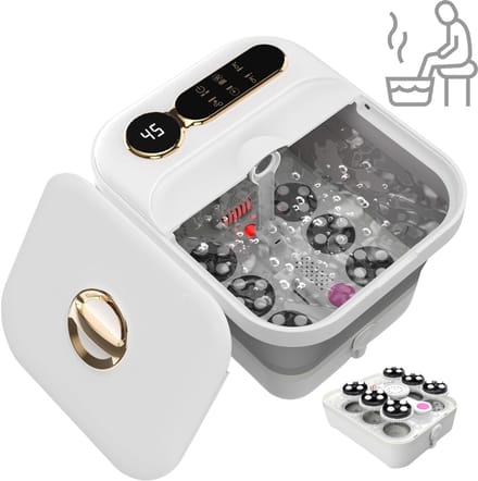 CRLYN® Voetenbad - Voetband - Voetmassage Apparaat - Wit