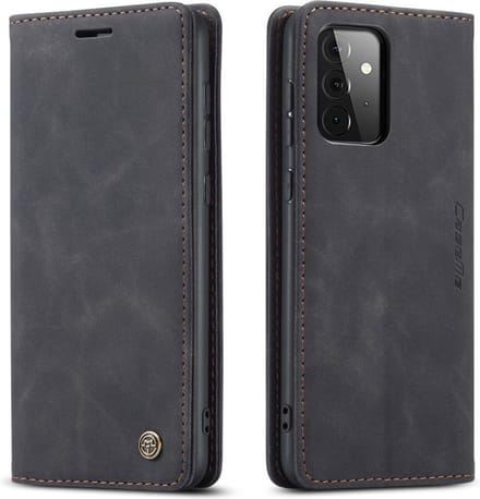 CaseMe Book Case - Samsung Galaxy A72 Hoesje - Zwart