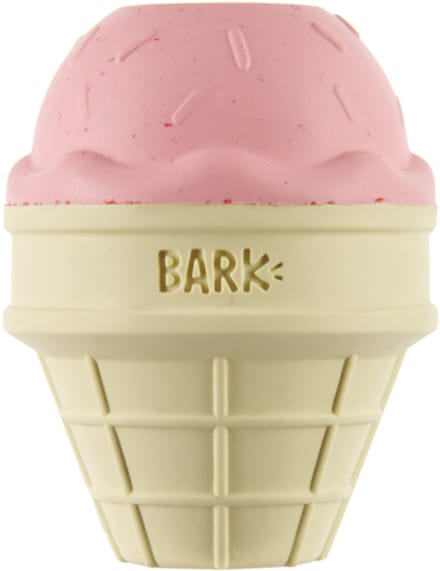Bark i-squeak cone ijsje super chewer rubber roze / bruin 22x14x89 cm >10 kg