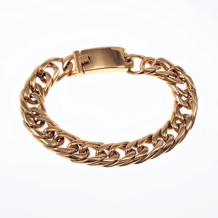 Gourmet Armband Heren - Stalen Goudkleur - Schakelarmband