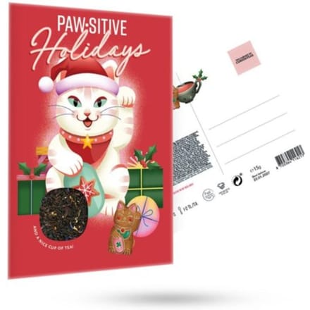 Cabinet of curiositeas - pawsitive xmas vibes thee wenskaart