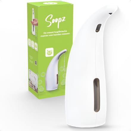 Soopz Automatische Zeepdispenser – Wit – Pure White Classic – Zeeppompje met Bewegingssensor – Handzeep
